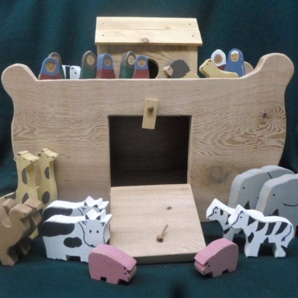 Primitive Cedar Noah's Ark Toy Building Sets & Blocks